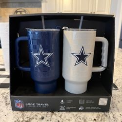 Cowboys 40 Oz Travel Tumbler Set *BRAND NEW*