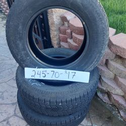 245  70 R17 3 Tires