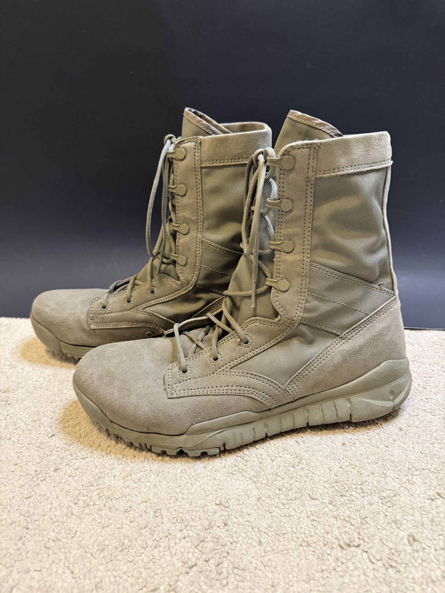 Nike SFB Field Tactical Military Combat Boots Sage Green Size 10 Men