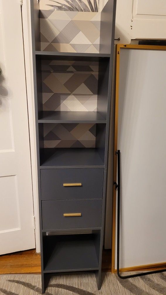 WAYFAIR Bookcase And Desk Sheving Unit