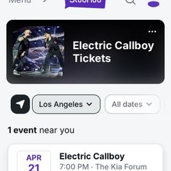 Electric callboy tickets 