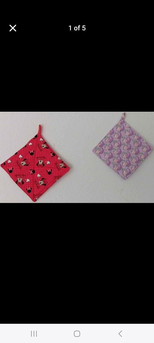 2 Handmade Potholders