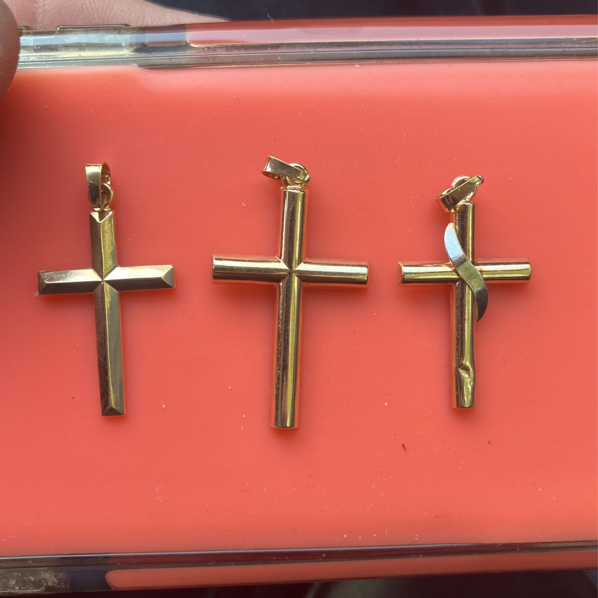 Gold Cross Pendant 14k