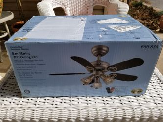 Ceiling Fan NIB Hampton Bay San Marino 36