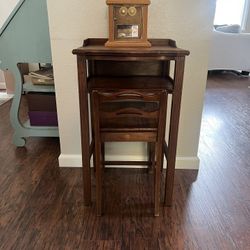 Small Antique Writing Desk With Chair 