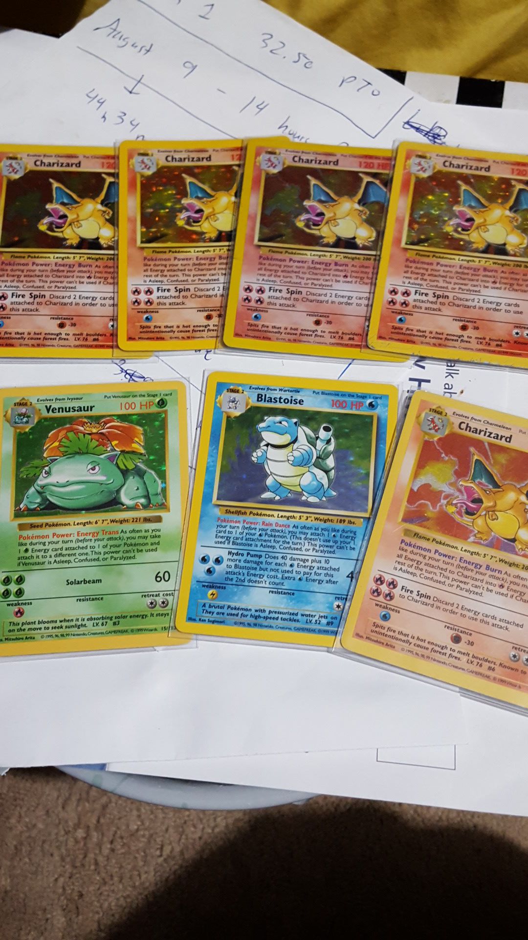 charizard pokemon cards shadowless