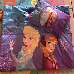 Frozen Sleeping Bag and Matching Pillow