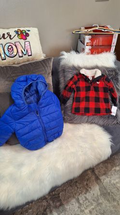 TODDLER  SIZE BLUE JACKET SIZE  12M $5 EACH 