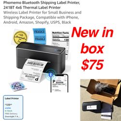 New in box label printer $75 firm pick up east Palmdale