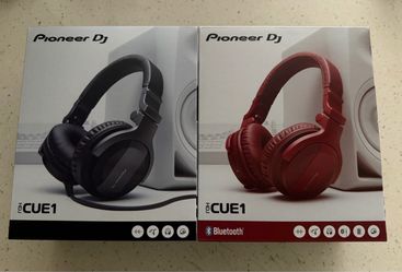 Pioneer DJ HDJ-CUE1 Headphones Bundle Black and Red