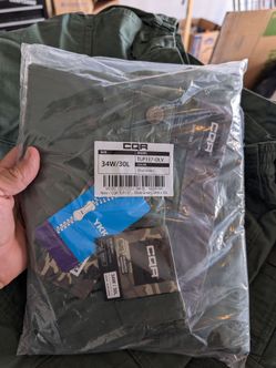 CQR TLP117 tactical pants (olive green, NWT, 34W/30L) — ~10 pairs