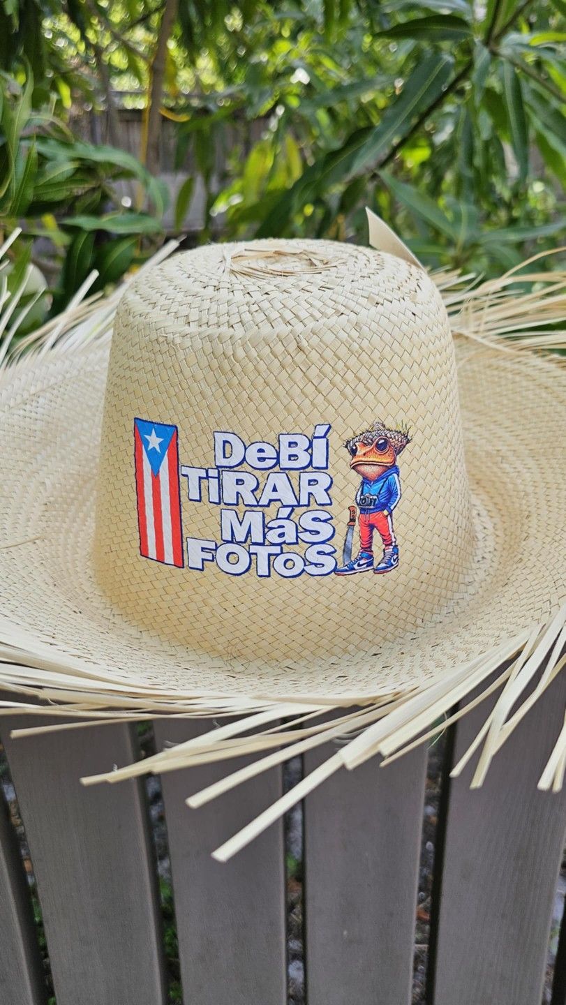 Pava Puerto Rican Jíbaro Light Color Hat With Graphic