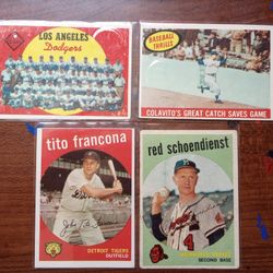1959 Topps Baseball Cards 