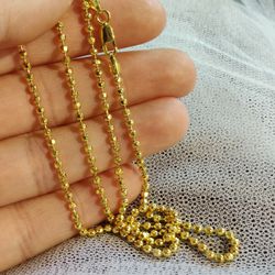 Gold  Ball Chain Necklace