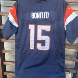 Nike Denver Broncos Nik Bonitto #15 Navy Alternate Game Jersey - Youth XL