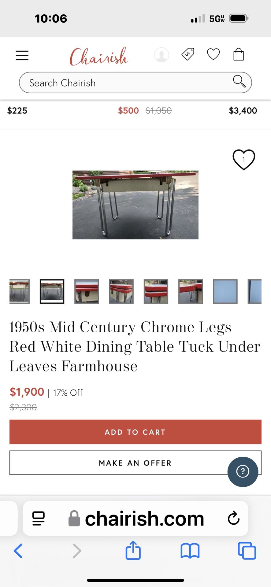 Antique 1950’s Table Lima Ohio