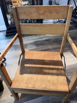 Antique wooden children’s chair