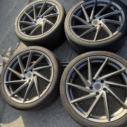 Stagger Wheels & Tires 20” 