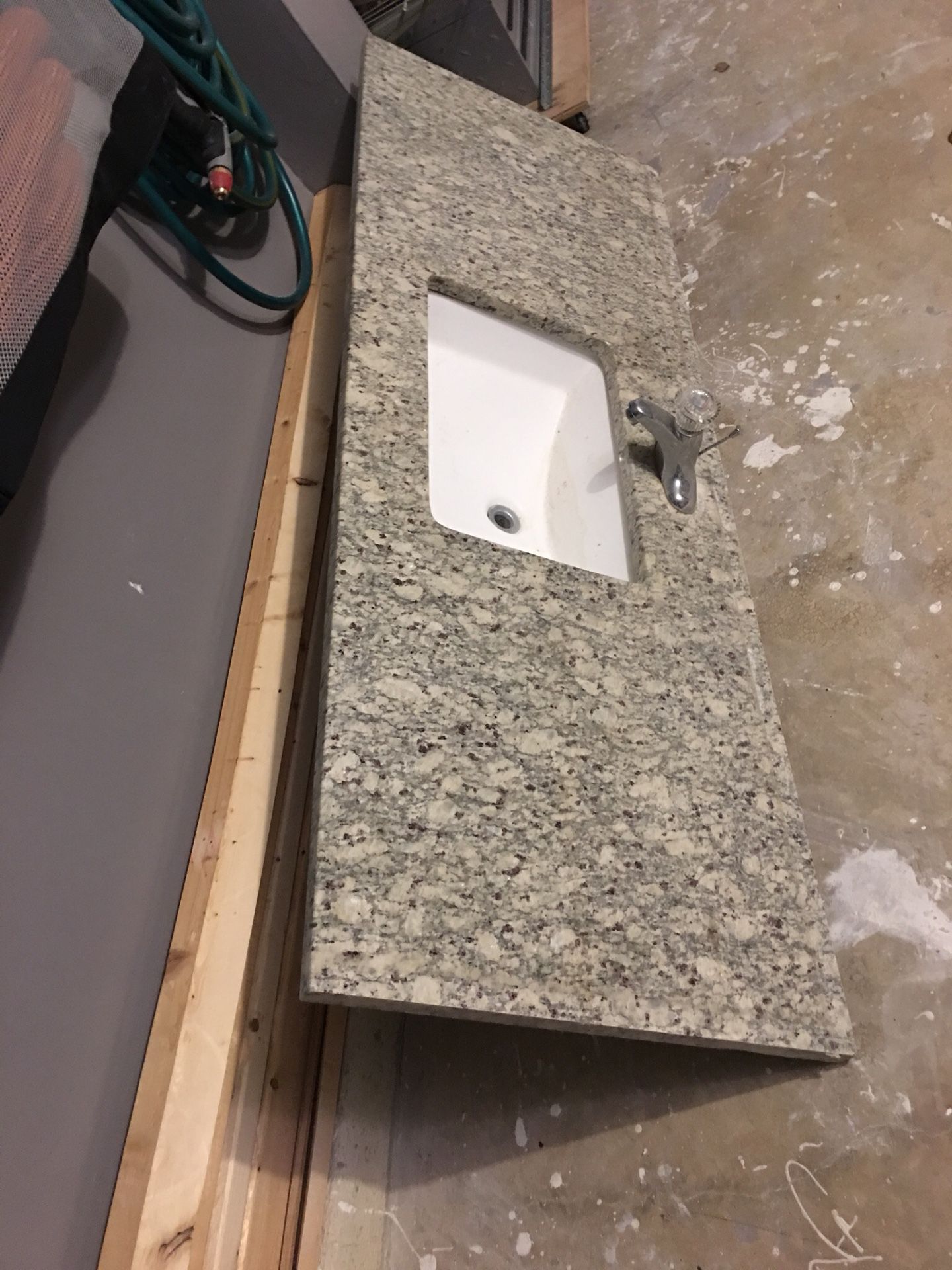 60 in Granit vanity counter top with sink