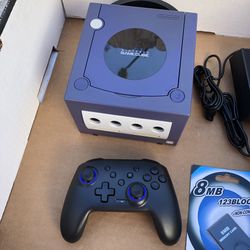 Nintendo GameCube w / 50 GAMES on SD CARD + Bluetooth + PiccoBoot [ Details Below ].