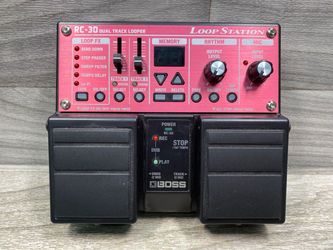 Boss RC-30 Dual Track Loop Station Guitar Effects Pedal Red (A1D029204)