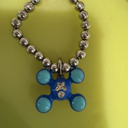 Homer Sphere Legs Pendant Silver/chet Blue