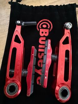 Bullseye Red Aluminum Brake Arms with Pads