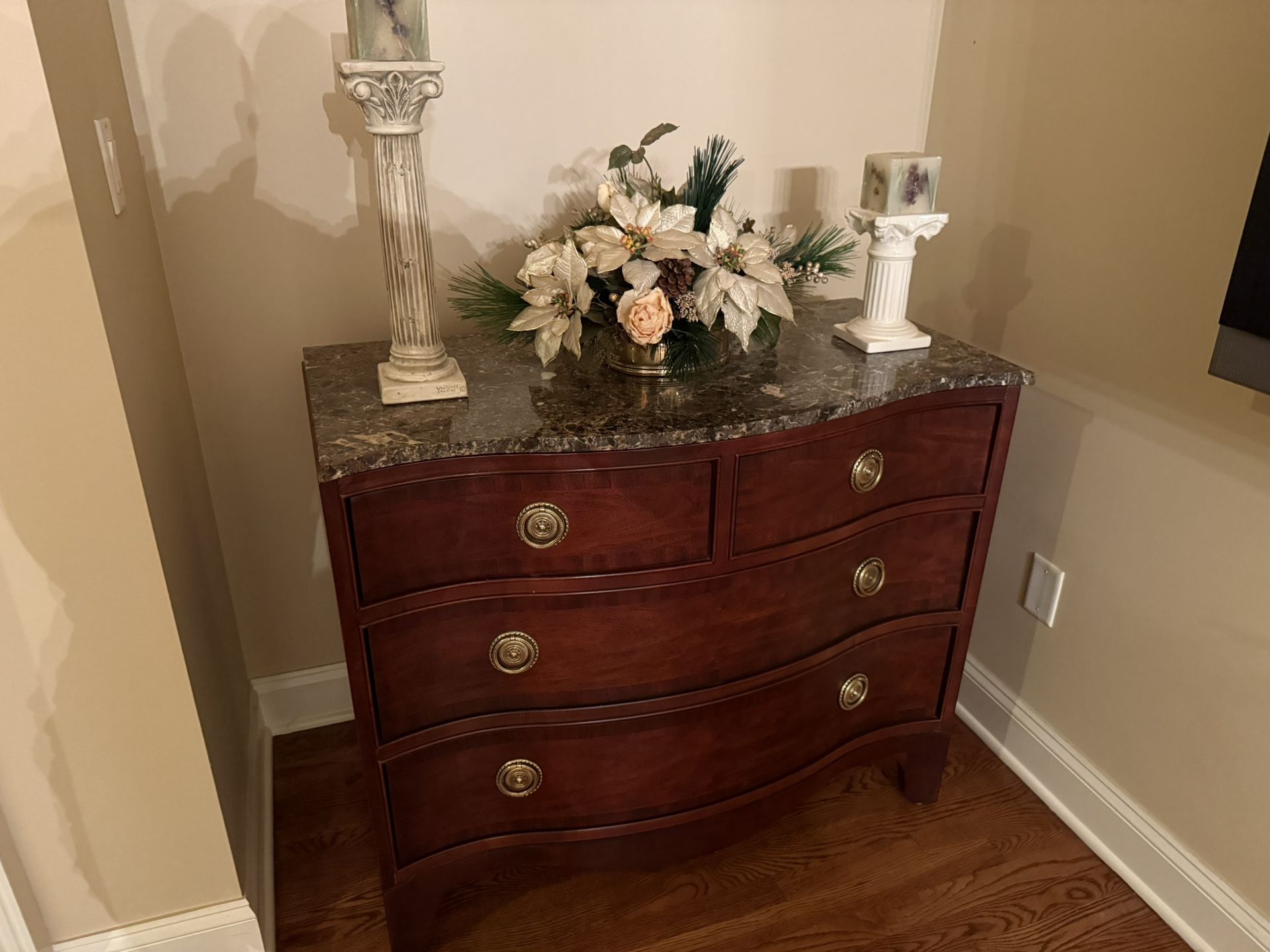 Dining Table , Bedroom Table, Entry Table With Granite Top