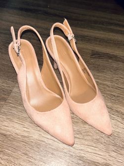 Nordstrom Rack Pointed Heel Light Pink Suede