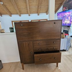 free mid century modern secretary desk