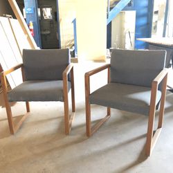 sea blue reception/waiting room chairs