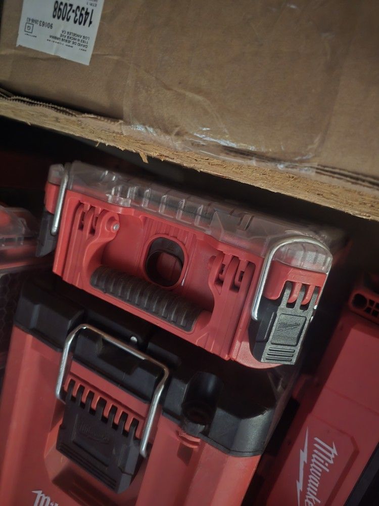 Milwaukee Packout Bag And 2 Small Boxs