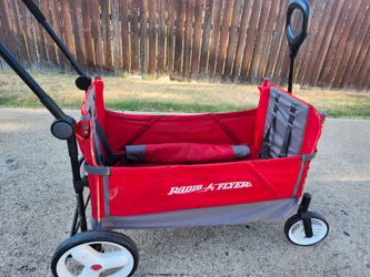 Radio Flyer Convertible Kid & Cargo Stroller Wagon with Canopy