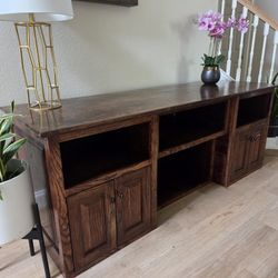 Custom Made Large Sideboard Entertainment Cabinet  80" Build To Last A Lifetime 