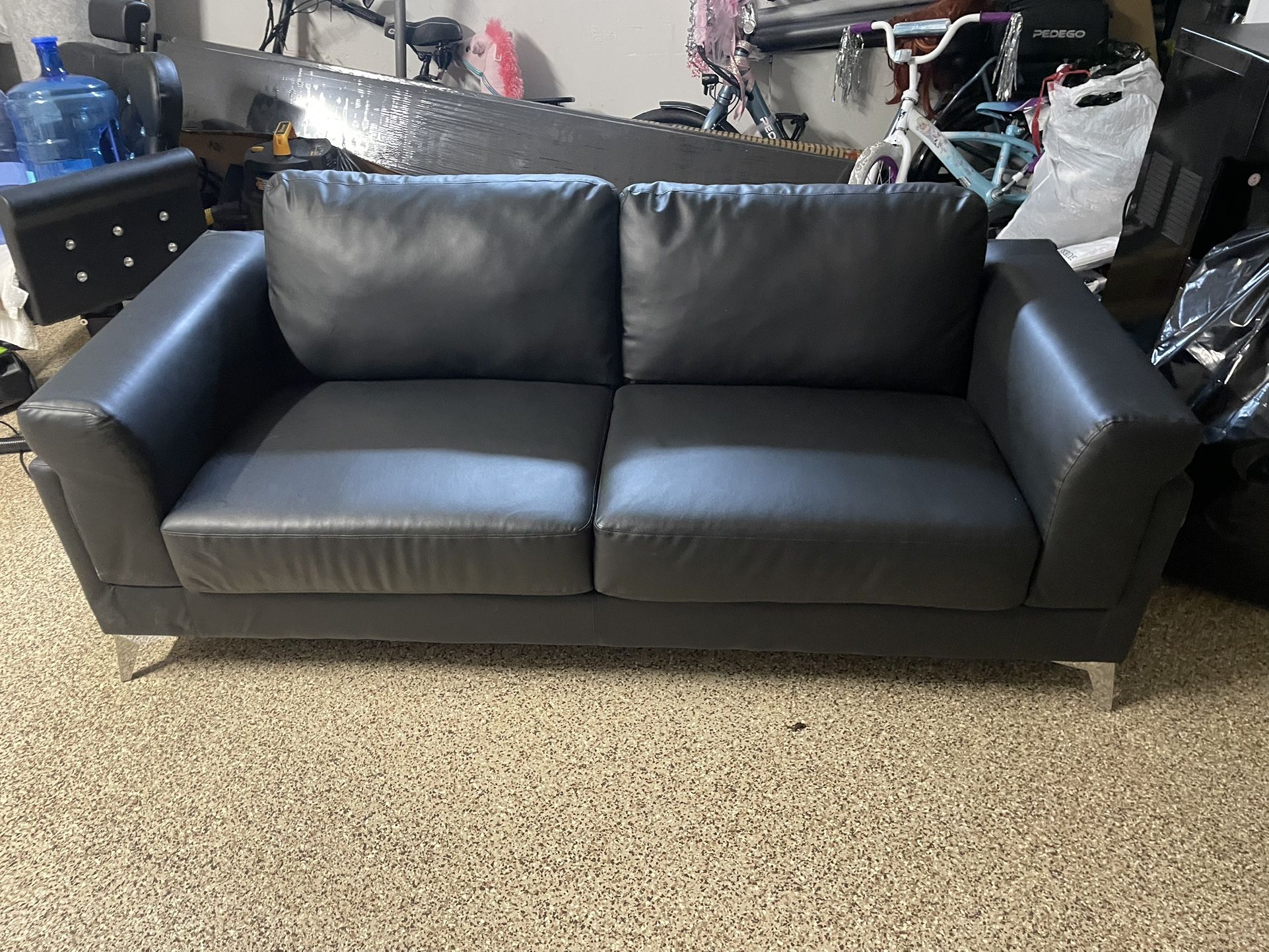 Black Leather Couch