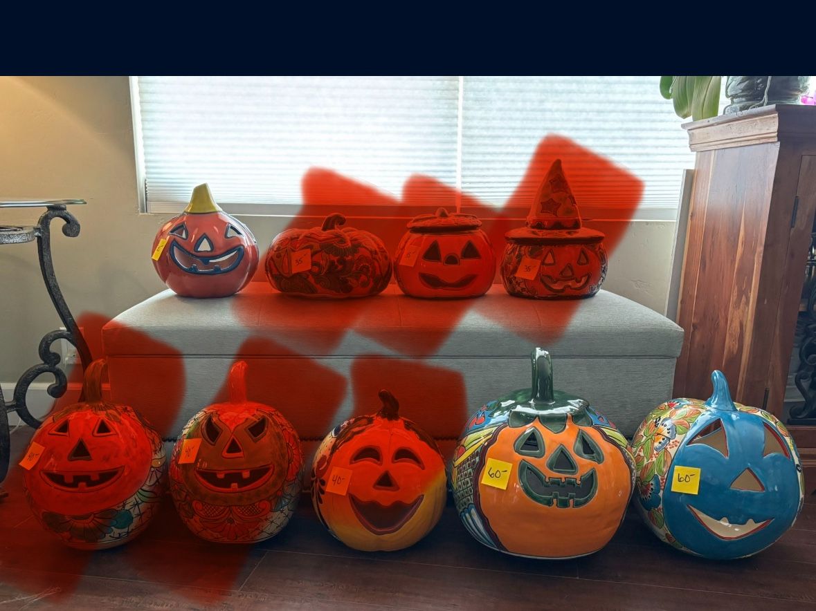 Beautiful Talavera Pumpkins