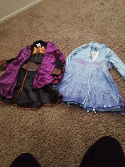 Anna And Elsa Dress Costumes 