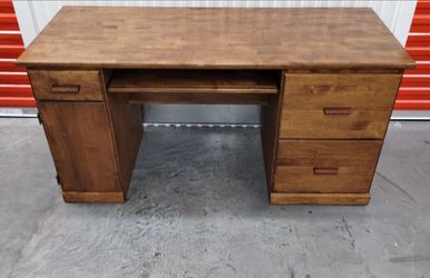 Vintage Wooden Office Desk - Free Delivery