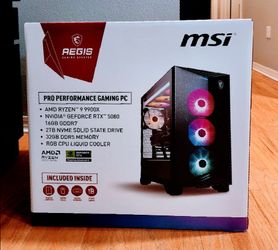 New in Box - MSI AEGIS AMD Ryzen 9900x Pro Gaming PC ($3500 MSRP)