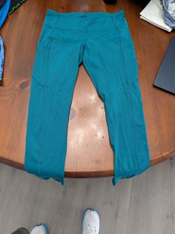 Lululemon Women's Teal High-Rise Pocket Leggings Size 12