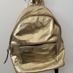 Women’s Gold Backpack Purse 