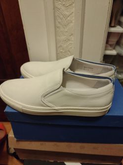 White Leather/Suede Men's 10 Shoes