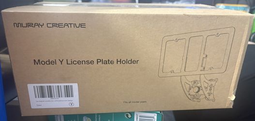 MURAY CREATIVE MODEL Y LICENSE PLATE HOLDER 2020-2024