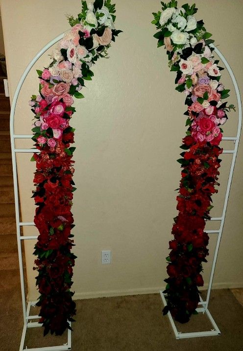 Floral Wedding Altar / Arches 2 Piece Ombre