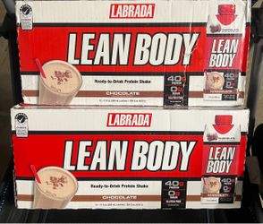 Labrada Lean Body Ready to Drink Protein Shakes, Chocolate, 40g Protein, 17 Fl Oz, 12 Ct