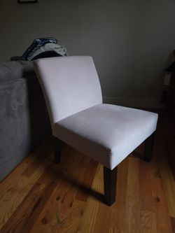 White Upholstered Accent Chair