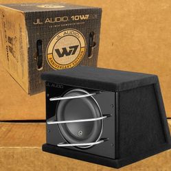 JL Audio 10W7AE Pro Wedge 10" Bass Speaker W7 Series Sealed Enclosure 1500 Watts CLS110RG-W7AE 🚨 Payment Options Available 🚨 No Credit Needed 🚨 