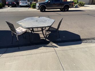 Free patio table & plus 4 chairs