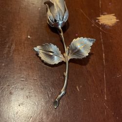 Golden Colored Rose Pin