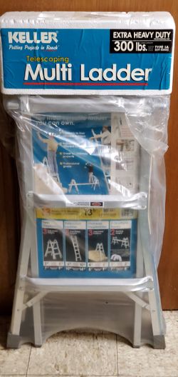 New Keller 13ft Telescoping Ladder 300 Lbs.